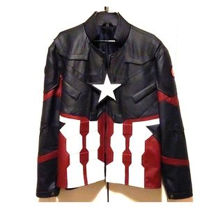 Captain America Motorcycle Jacket XL